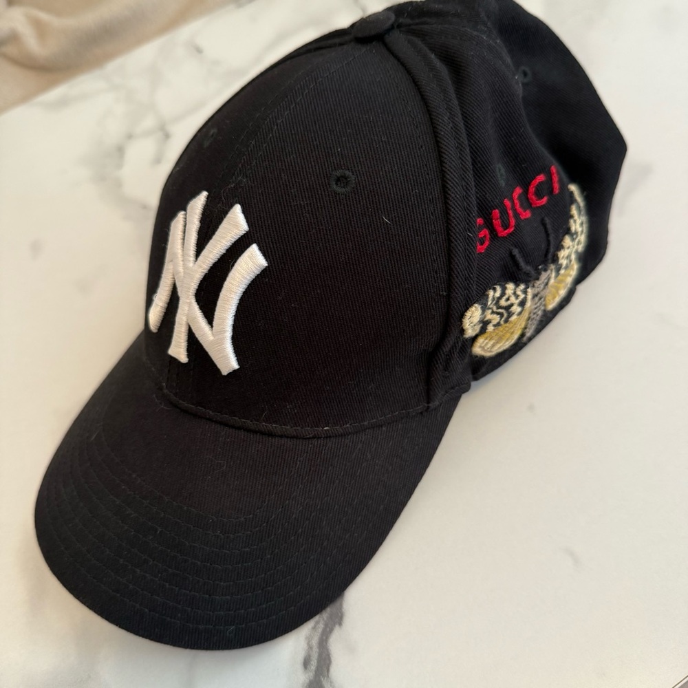 GUCCI X MLB NY YANKEES HAT CAP